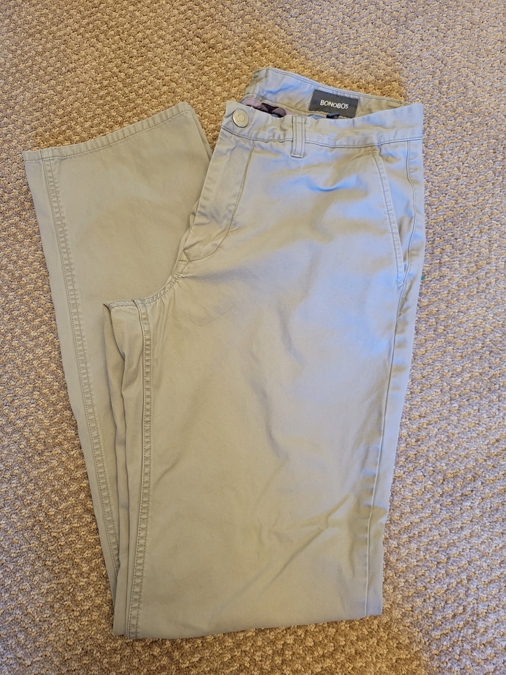 Bonobos Men's Light GRAY Chino Pants